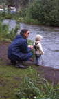 Ann making sure Sam does not fall into Campbell Creek