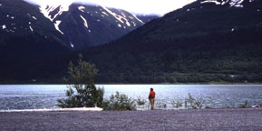 Pseudo-uncle Larry Collins on the road to Seward