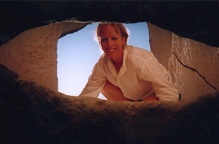 Beck in the eye of the beholder, near Goreme, Turkey