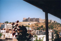 View from Selcuk hostel breakfast patio, Selcuk, Turkey