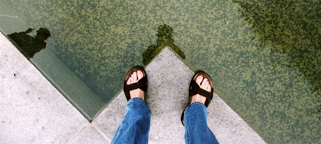 reflections and... feet?