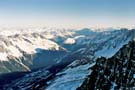 Up valley view towards our Mt Blanc traiing grounds from the previous summer