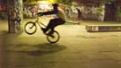 skaters and BMXers ripping it up on the Thames walkway